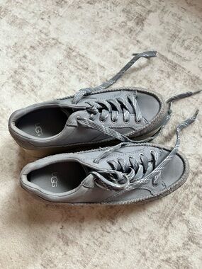 UGG Women's Blue Gray Low-Profile Lace-Up Sneakers